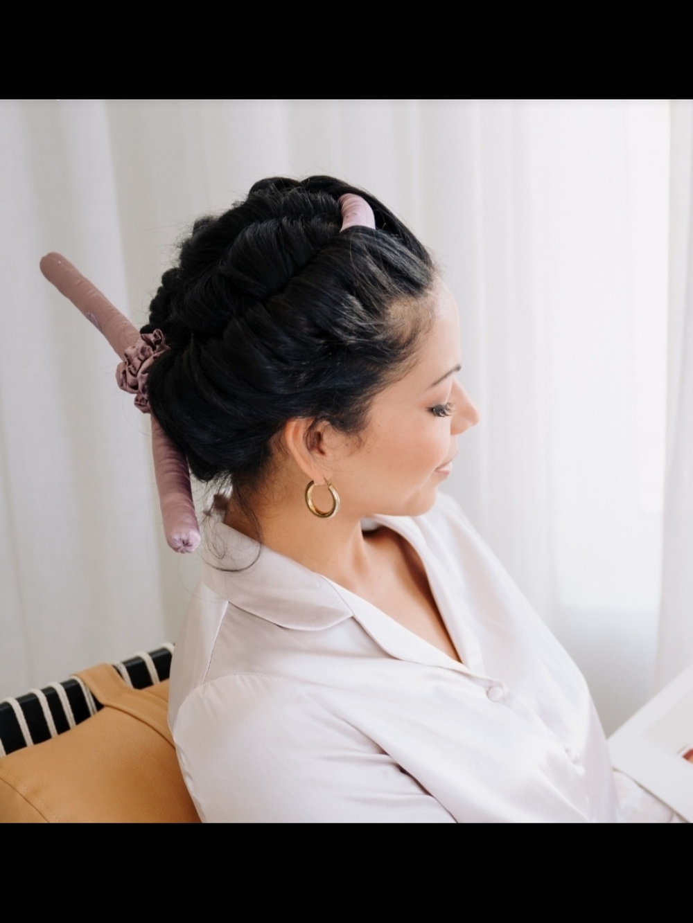Effortless Beauty Original Size Heatless Curler In Mulberry Color